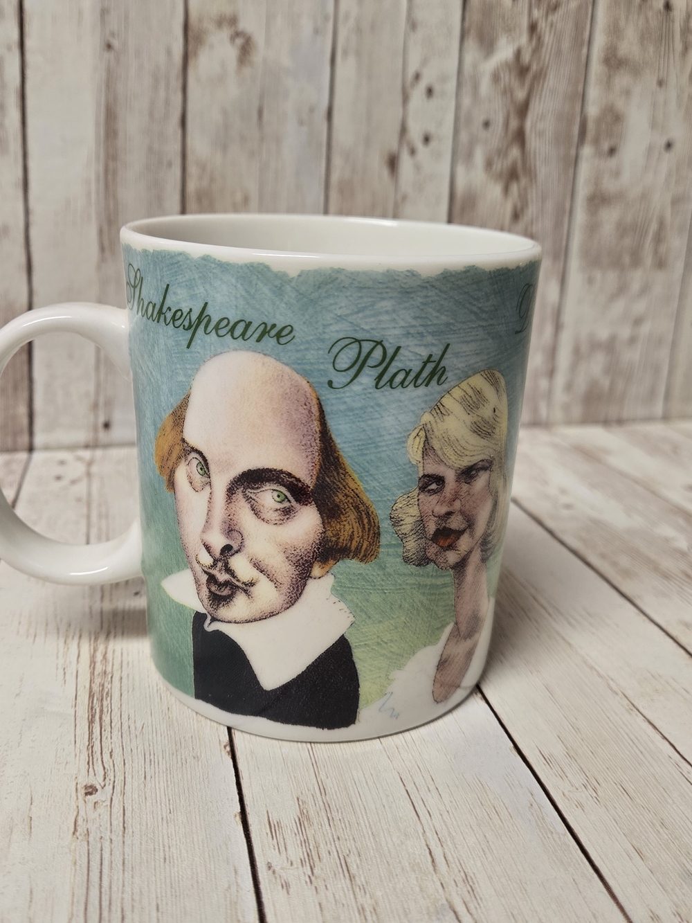 Barnes & Noble 2004 Literary Mug Shakespeare Dante Dickinson Whitman